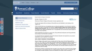 Rowan College | Human Resources Opportunities for Adjunct Instructors