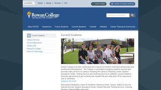 Rowan College | Current Students Current Students