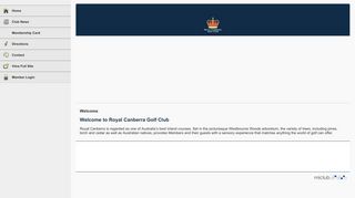 Member Login - Royal Canberra Golf Club