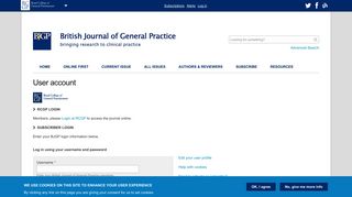 RCGP login - British Journal of General Practice