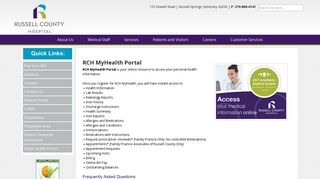 RCH Patient Portal - Russell County Hospital