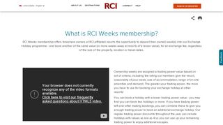RCI Weeks | RCI.com