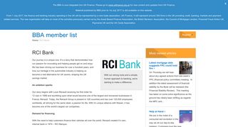 RCI Bank | BBA