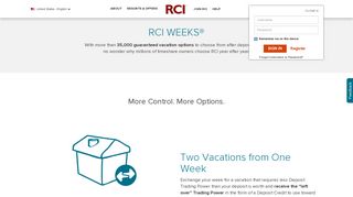 RCI Weeks® | RCI.com