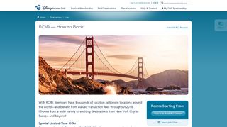 How to Book | Weekly & Nightly Exchanges through RCI | Disney ...
