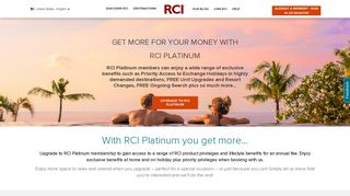 RCI Platinum membership - RCI.com