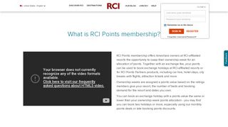 RCI Points membership - RCI.com