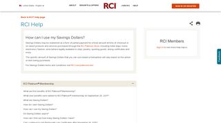How can I use my Saving Dollars? - RCI.com