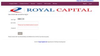 Log in - - ..:: Royal Capital Ltd. ::..