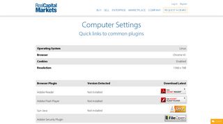 Recommended browser and plugin settings | RCM1.com