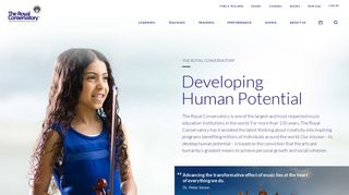 The Royal Conservatory of Music: Homepage