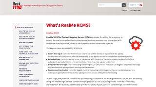 What's RealMe RCMS? | RealMe for Developers and Integration Teams