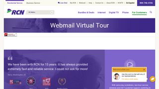 Interactive RCN Webmail Tour
