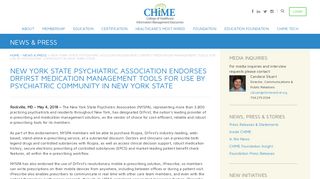 New York State Psychiatric Association Endorses DrFirst Medication ...