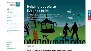 Royal College of Occupational Therapists | Helping people to live, not ...