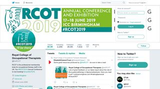 Royal College of Occupational Therapists (@theRCOT) | Twitter
