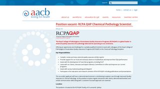 Position vacant- RCPA QAP Chemical Pathology Scientist ...