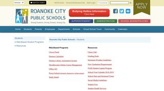 Students - Roanoke City Public Schools