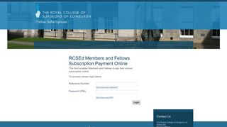 The Royal College of Surgeons of Edinburgh - Online Subscriptions ...
