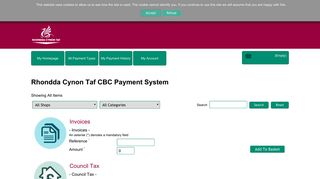 Civica Payments Portal - Rhondda Cynon Taf CBC Payment System