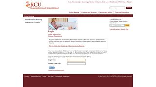 RCU - Online Banking