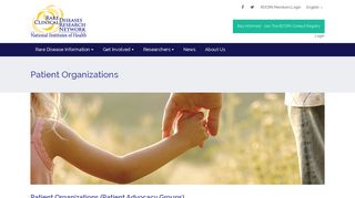 Patient Organizations | Rare Diseases Clinical Research Network