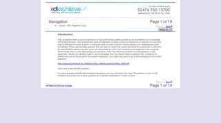 RDI - Online Courseware