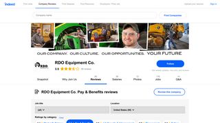 Working at RDO Equipment Co.: Employee Reviews about Pay ...