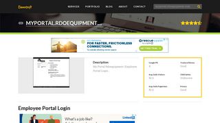 Welcome to Myportal.rdoequipment.com - Employee Portal Login