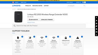 Linksys Official Support - Linksys RE1000 Wireless Range Extender ...