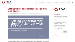 Setting up for boarder sign-in / sign-out with ... - REACH Boarding