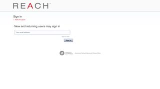 Sign in – REACH Support