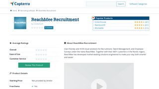 ReachMee Recruitment Reviews and Pricing - 2019 - Capterra