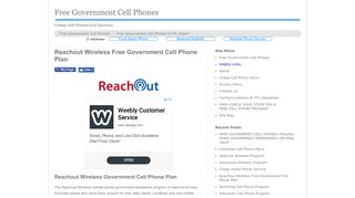 Get A FREE Cell Phone and Service From The Reachout Wireless ...