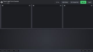React Login Form Example - CodePen
