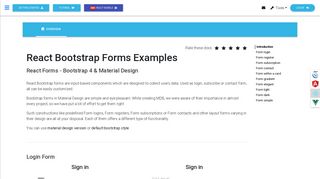 React Forms - Bootstrap 4 & Material Design. Examples & tutorial ...