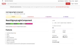 react-signup-login-component - npm