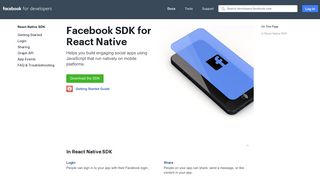 React Native SDK - Facebook for Developers