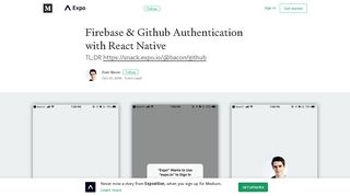 Firebase & Github Authentication with React Native - Expo blog