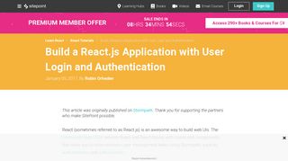 Build a React.js Application with User Login and Authentication ...