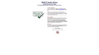 REACT South Africa - Shopper Sign Up