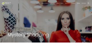 Mystery Shopping - REACT Customer Research