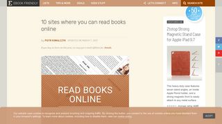 10 sites where you can read books online - Ebook Friendly