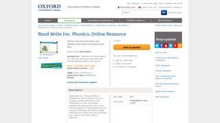 Read Write Inc. Phonics: Online Resource: Oxford University Press