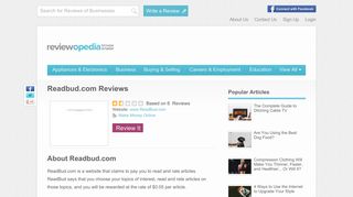 Readbud.com Reviews - Legit or Scam? - Reviewopedia