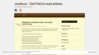 readbud - Get Paid to read articles | Just another WordPress.com site