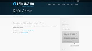 R360 Admin - Readiness 360
