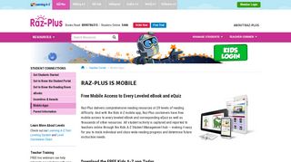 Free Mobile App For Raz-Plus - Raz-Plus