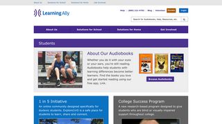 Learning Ally | Students with Dyslexia - BVI Students - Visually ...