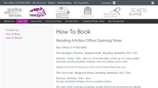 How To Book | Reading Arts
